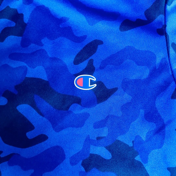 Champion | Boys | Blue Camo | Athletic Tee| Size 7/8 - Picture 3 of 6